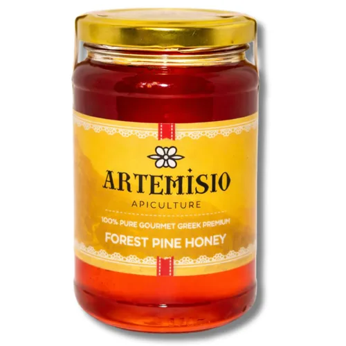 Vista 3 de Artemisio Miel griega – Miel mediterránea natural 100% pura cruda Sin filtrar, ricos antioxidantes Tarro de miel artesanal gourmet (16 onzas)