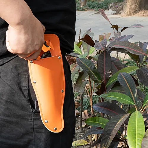 Vista 4 de Black Pruning Shear Bag, Gardening Pruner Shears, Sheath Pruner, Sheath Protective Case, Pruning Shear Tool Belt Holder 9.84 x 3.93 x 0.74 inches