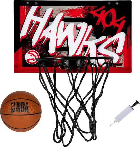 Vista 28 de Franklin Sports NBA Team Over the Door Aros de Baloncesto - Mini Aro de Baloncesto Interior para Niños + Juego de Pelota - Mini Aros para Fanáticos