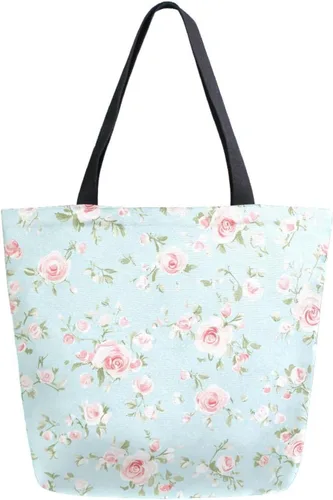 Vista 42 de ALAZA - Linda bolsa de lona grande con diseño de bulldog pug negro francés, reutilizable, para compras, con asas, resistente, lavable Multi 13