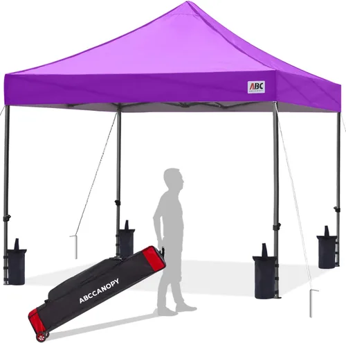 Vista 66 de ABCCANOPY Toldo Desplegable – Carpa/Toldo Portátil para Patio Exterior de 8 x 8 Pies, Resistente para Patio Trasero y Terraza con 4 Sacos de Arena