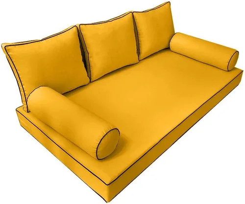 Vista 2 de Style3 6 piezas de tubería de contraste al aire libre sofá cama colchón almohada almohada ajustable cubierta sólo cuna tamaño AD108
