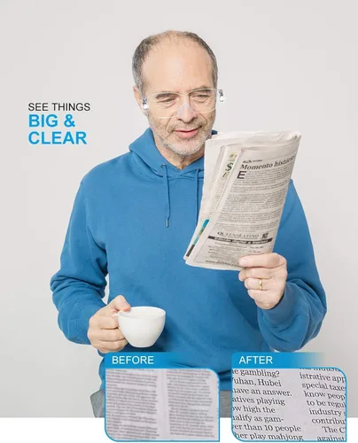 Vista 6 de Lupa 160% para trabajo cercano, hobby, manualidades, lectura, joyería, reparación de costura para lectores, mujeres, hombres, ancianos, OS8601