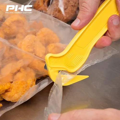Vista 6 de Pacific Handy Cutter Cortador de Película Desechable Certificado NSF Seguro para Alimentos Cortacajas de Seguridad y Divisor de Cinta sin Cuchillas