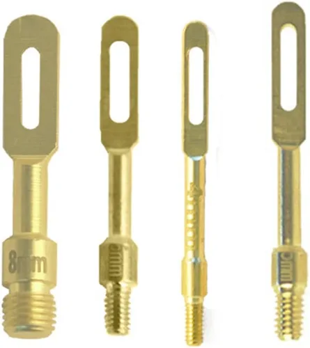 Vista 3 de Pistola de limpieza de punta ranurada/soporte de parche para parches Latón 6-PC Pack con 2 adaptadores de latón