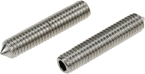 Vista 4 de Sscon 100 tornillos de acero inoxidable 304 M4 x 0.236 in 304 Tornillos sin cabeza Tornillos hexagonales