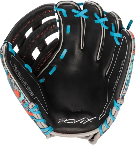 Vista 2 de Rawlings Guantes de béisbol REV1X Tamaños 11.5 a 12.75 pulgadas Múltiples estilos