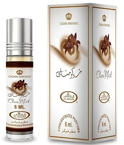 Vista 2 de Choco Musk by Al-Rehab - Aceite concentrado de 0.2 onzas para perfume, rollerball (Mini)