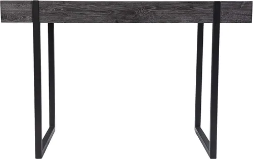 Vista 4 de SEI Furniture Harkriven - Escritorio para espacios pequeños, color negro