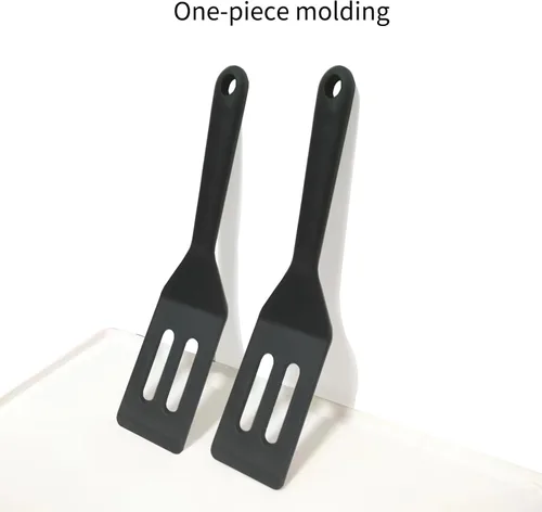 Vista 3 de Juego de 2 espátulas de silicona, mini espátulas pequeñas y flexibles para brownie para utensilios de cocina antiadherentes, perfecto para cocinar