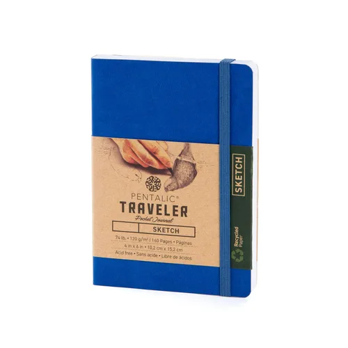 Vista 11 de Cuaderno de bocetos Travelers Dot Grid Pentalic Art, libre de ácidos