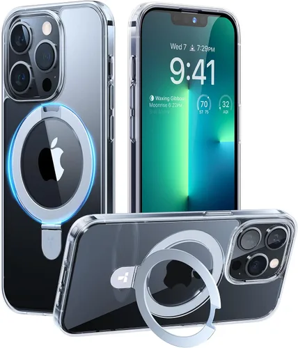 Vista 28 de TORRAS Funda magnética para iPhone 13 Pro Max de 6.7 pulgadas [compatible con Magsafe] con soporte, [protección contra caídas de grado militar] a