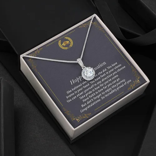 Vista 3 de Regalos de graduación para ella 2023, regalo de graduación inspirador, regalos de graduación de escuela secundaria para mejor amiga o hija, collar