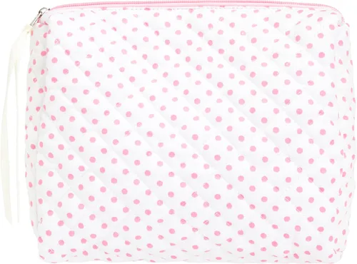 Vista 57 de Quilted Makeup Bag for Women, Travel Cosmetic&Toiletry Bag,Blue Flower