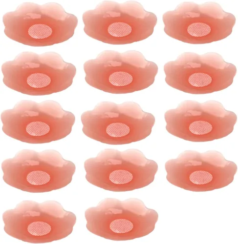 Vista 23 de ICEGIA Fundas para pezones para mujer, impermeables, reutilizables, ultra finas y adhesivas de silicona para pezones, pétalos