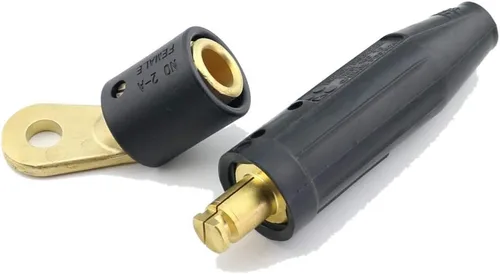 Vista 3 de WeldingCity Cable de soldadura Adaptador de conector de terminal hembra 2-AF Perno roscado a Tweco/Lenco macho 2-MPC/4-MPC/LC-40/LC-40HD