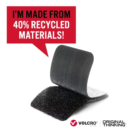 Vista 2 de Velcro Brand ECO Collection Cintas, Tiras de Resistencia Industrial 3 pulgadas x 1 3/4 pulgadas, Materiales Sostenibles 40% Reciclados, 2