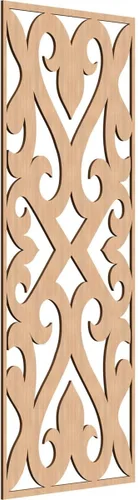 Vista 81 de Keene Paneles de pared decorativos de madera con calado, 9 3/8 pulgadas de ancho x 24 3/8 pulgadas de alto x 1/4 de alto, abedul Birch