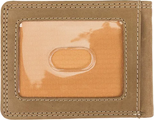Vista 3 de Timberland PRO Cartera plegable RFID delgada de cuero para hombre con ventana trasera de identificación