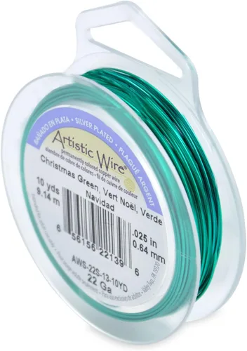 Vista 83 de Artistic Wire, Alambre de cobre de color chapado en plata de calibre 18, resistente al deslustre, amatista, 20 pies