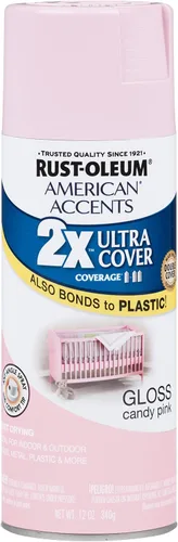 Vista 11 de Rust Oleum 280720 American Accents Ultra Cover 2X Pintura en aerosol, color Satin Lagoon, 12 onzas Laguna Satinado