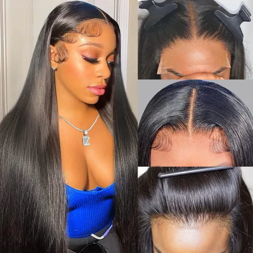 Vista 22 de Peluca de cabello humano con encaje frontal 613 de 20 pulgadas, 200 de densidad, cabello humano rubio de 13 x 6 pulgadas, pelucas de encaje frontal