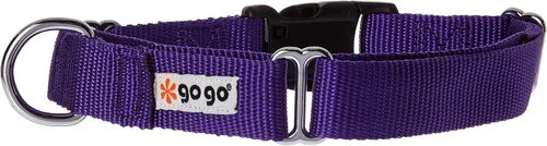 Vista 45 de GoGo Pet Products GoGo - Collar de perro Martingala de 3/4 pulgadas, mediano, color rosa Rosado