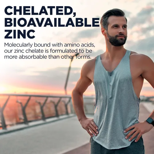 Vista 5 de KAL Zinc 15+ con betaína HCl y minerales traza, metabolismo saludable y apoyo a la función del sistema inmunológico, quelado para absorción