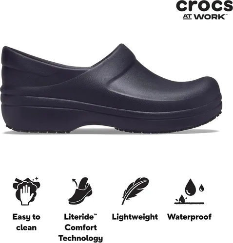 Vista 6 de Crocs Neria Pro II Literide - Zuecos de trabajo para mujer