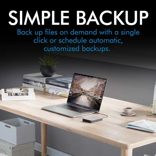 Vista 7 de LaCie Mobile Drive, disco duro externo portátil de 5TB - Plata Lunar, USB-C 3.2, para PC y Mac, reciclado post-consumo, con Adobe All Apps Plan