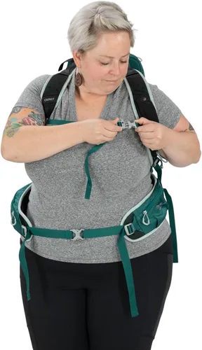Vista 15 de Osprey Mochila de senderismo Tempest para mujer, verde, (Jasper Green), Mochila de senderismo Tempest