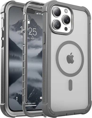 Vista 58 de jaroco - Funda magnética compatible con MagSafe para iPhone 11 de 6.1 pulgadas; protección de grado militar contra caídas, de doble capa