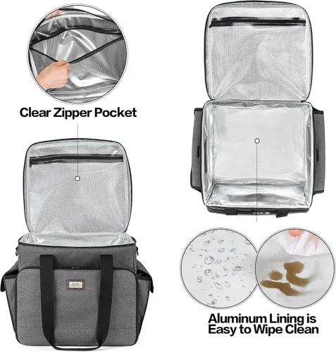 Vista 4 de CURMIO Bolsa de transporte compatible con máquina de cóctel profesional Bartesian Para máquina de coctelera premium, profesional, dúo, aislada