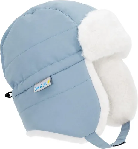 Vista 25 de JAN & JUL Gorro de invierno impermeable para bebés y niños Oso