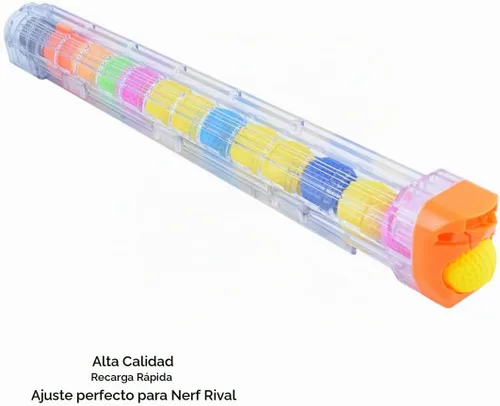 Vista 3 de pinzas para cartuchos de carga rápida, 4 unidades, 12 dardos para Nerf n-Strike Elite Blaster (naranja)