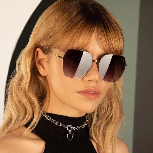 Vista 2 de FREYRS Chelsie Designer Fashion - Gafas de sol grandes de gran tamaño para mujer