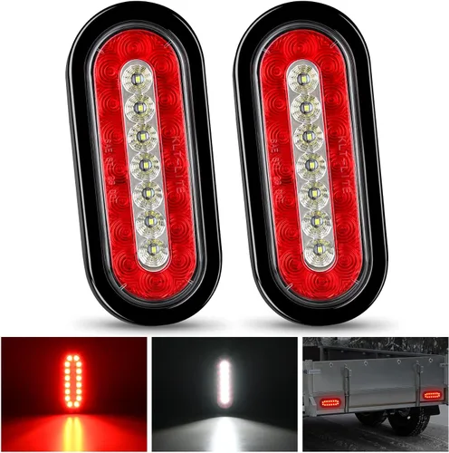 Vista 27 de Nilight Barra de luz trasera para remolque 2 piezas 20 LED luz de freno, luz automotriz, intermitentes, luces de marcha atrás IP65 impermeable