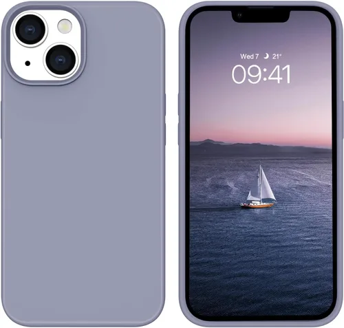 Vista 10 de BENTOBEN Funda compatible con iPhone 14, silicona suave, goma de gel, forro de microfibra, parte trasera dura, a prueba de golpes, funda protectora