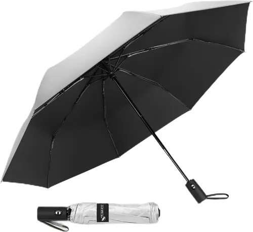 Vista 11 de ZOMAKE Paraguas UV para protección solar, paraguas compacto de viaje de 46