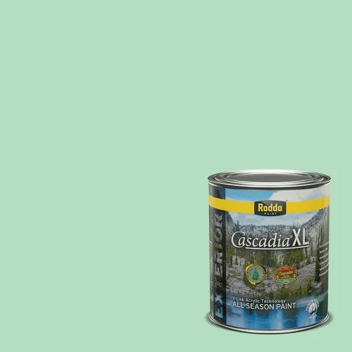 Vista 10 de Rodda Paint CASCADIA XL - Pintura satinada exterior e imprimación en uno, cuarto de galón, banderín para bebé