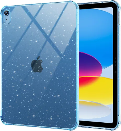 Vista 13 de BLOSOMEET Funda transparente para iPad de 9ª/8ª/7ª generación 2021/2020/2019 de 10.2 pulgadas con protector de pantalla de vidrio templado y soporte