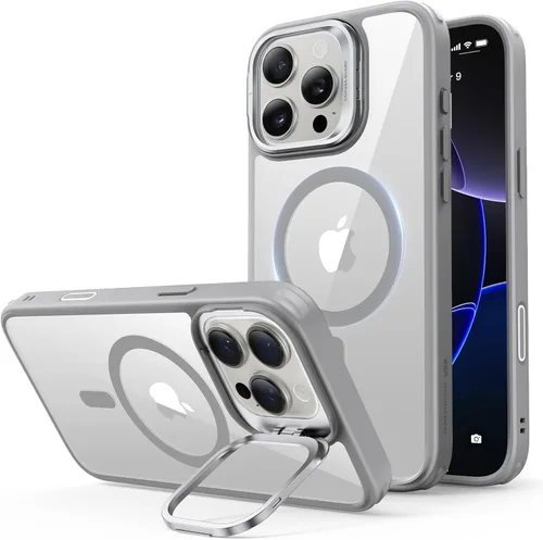 Vista 43 de ESR Funda para iPhone Air con soporte de almacenamiento, compatible con MagSafe, protección contra caídas de grado militar, funda magnética
