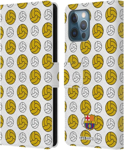 Vista 50 de Head Case Designs Funda de piel con licencia oficial del FC Barcelona Ball Pattern Campions compatible con Apple iPhone 11