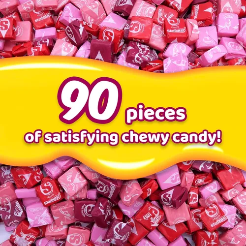 Vista 3 de Starburst FaveREDs Fruit Chews 1 libras de aproximadamente 90 piezas de dulces masticables envueltas individualmente - Dulces a granel, aperitivos