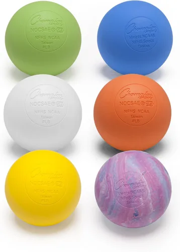 Vista 26 de Champion Sports Lacrosse Balls - Tamaño y peso oficiales, aprobado por la NCAA y NFHS, certificado SEI - Profesional y juvenil juego y práctica