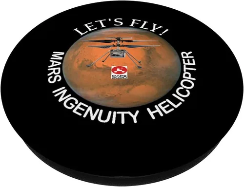 Vista 2 de Mars Ingenuity Helicóptero Perseverancia 2020 PopSockets PopGrip: Agarre intercambiable para teléfonos y tabletas
