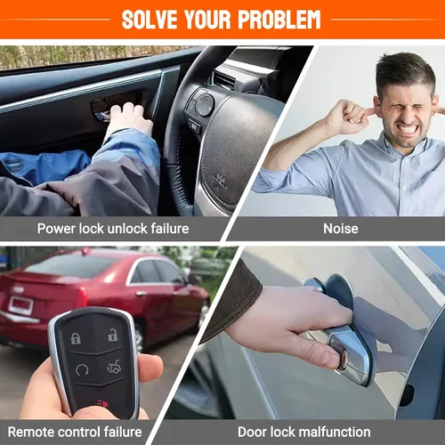 Vista 4 de Actuador de Bloqueo de Puerta - Delantero Izquierdo Lado del Conductor - Compatible con 2001-2007 Cadillac Escalade Chevy Avalanche, Silverado