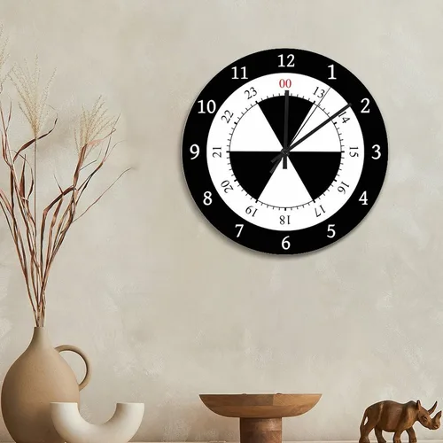 Vista 120 de Reloj de pared de guitarra acústica con aspecto de madera natural, reloj de madera rústico y elegante, 10 silenciosos, sin tictac, de cuarzo