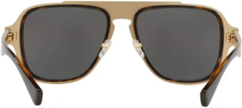 Vista 4 de Versace VE 2199 12524T Havana Gafas de sol cuadradas de plástico gris lente espejo