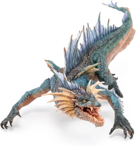 Vista 7 de Papo - Figura realista de dragón marino para niños - A partir de 3 años - Colección de fantasía y medieval - Mundo creativo de fantasía - Juguete